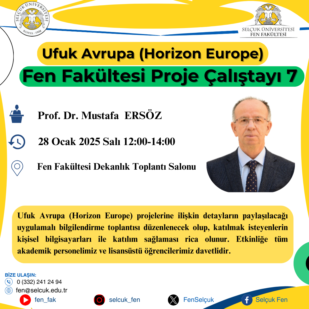 Fen Fakültesi Proje Çalıştayı 7